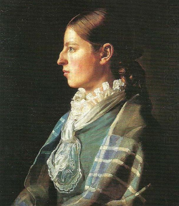 Michael Ancher portraet af anna brondum china oil painting image
